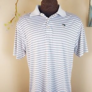 Peter Millar mens L polo with a tree Crest